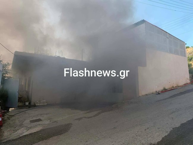 Χανιά: Εκρηξη σε εργαστήριο που τυλίχθηκε στις φλόγες - Σε κρίσιμη κατάσταση ο ιδιοκτήτης που υπέστη εγκαύματα [εικόνες]