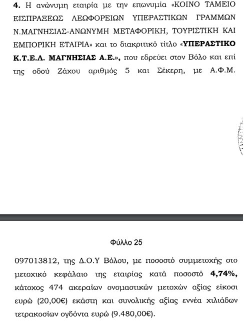 Λεωφορεία Αττικής Μέτοχοι