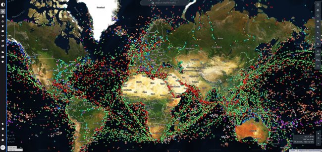 MarineTraffic Satellite View