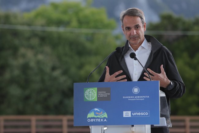Μητσοτάκης από Λιτόχωρο: Υπενθύμιση της ευθύνης της Πολιτείας να θωρακίσει αυτό το ξεχωριστό οικοσύστημα
