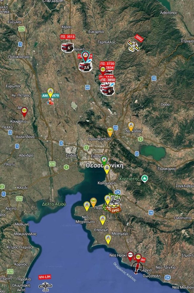 Γη του πυρός η Κεντρική Μακεδονία: 16 φωτιές ξέσπασαν σχεδόν ταυτόχρονα - "Κόλαση" στο Ωραιόκαστρο Θεσσαλονίκης