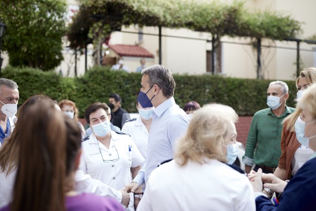 Στον "Αγιο Σάββα" ο Μητσοτάκης: Ποτέ δεν κρύψαμε τις μεγάλες δυσκολίες του ΕΣΥ - Προτεραιότητα της νέας κυβέρνησης
