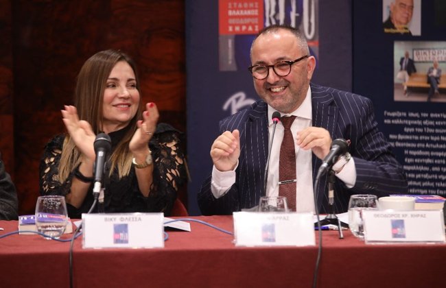 Παρουσίαση του μυθιστορήματος "Bleu" στο Ίδρυμα Θεοχαράκη