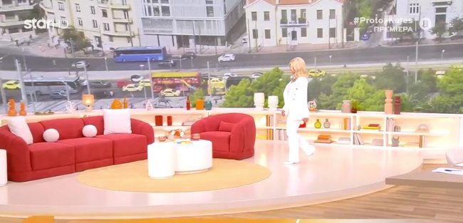 Ζήνα Κουτσελίνη: Πρεμιέρα στα λευκά στον "Πρώτο Καφέ με τη Ζήνα" στο Star