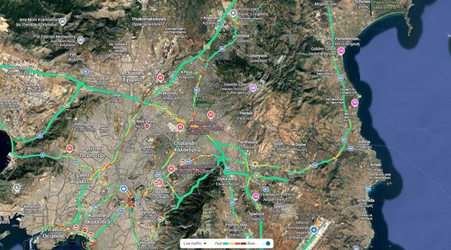 Τροχαίο δυστύχημα στην Αττική οδό: Νεκρός 60χρονος οδηγός μηχανής, συγκρούστηκε με περιπολικό και φορτηγό