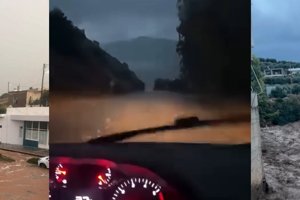 Κακοκαιρία στην Κρήτη: Υποχώρησε γέφυρα και "κατάπιε" ΙΧ με ζευγάρι - Στο νοσοκομείο οι επιβαίνοντες - εικόνα 2