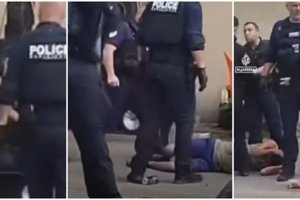 Καταλήψεις στη Γαλλία: Σοκαριστικό βίντεο - Αστυνομικός πυροβολεί μαθητή στο κεφάλι με εκτοξευτή χειροβομβίδας - εικόνα 2