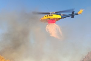 Λασίθι: Πυρκαγιά σε χαμηλή βλάστηση στην περιοχή Χώνος