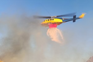 Λασίθι: Πυρκαγιά σε χαμηλή βλάστηση στην περιοχή Χώνος