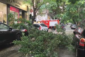 Καταιγίδα σάρωσε την Κέρκυρα: Φωτιά από κεραυνό σε πολυκατοικία - Πλημμύρησαν δρόμοι και σπίτια - Προβλήματα σε πτήσεις - εικόνα 2