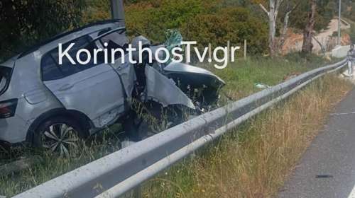 Θανατηφόρο τροχαίο στην Ε.Ο. Τρίπολης-Κορίνθου: Νεκρή οδηγός μετά από πρόσκρουση σε κολώνα φωτισμού