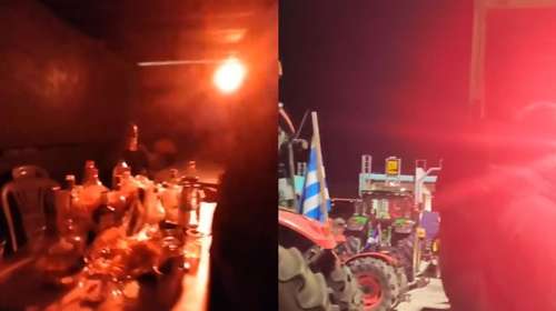 Μεράκλωσαν στο Κιάτο: Αγρότες και κτηνοτρόφοι έστησαν... μπουζούκια στο μπλόκο [βίντεο]