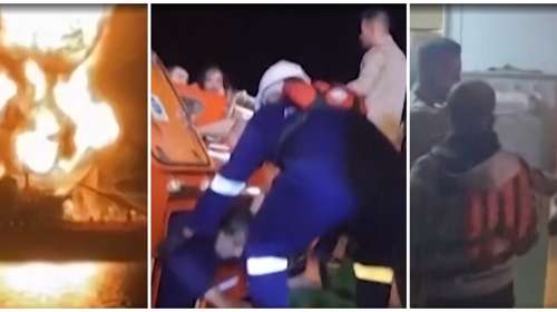 Περσικός Κόλπος: Η στιγμή του βομβαρδισμού και της διάσωσης ναυτικών στο φλεγόμενο ελληνόκτητο τάνκερ [βίντεο]