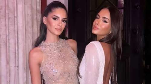 Αλεξάνδρα &amp; Νταίζη Νίκα: Μικρά κοριτσάκια με ταιριαστά ροζ jackets σε βόλτα με άλογο