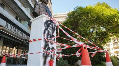 Απίστευτο: Άγνωστοι βανδάλισαν την προτομή του Γιώργου Λυγγερίδη στη Θεσσαλονίκη