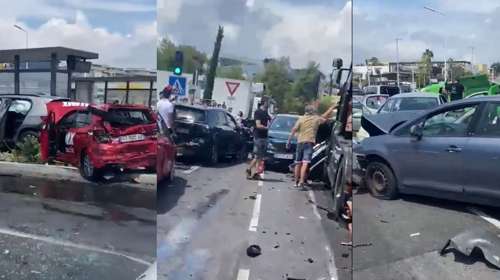 Τρομακτική καραμπόλα στη Γαλλία: Σε λίγα δευτερόλεπτα 23 αυτοκίνητα έγιναν γυαλιά καρφιά [βίντεο]