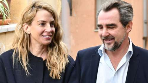 Νικόλαος: Πάσχα στην Αθήνα με τη Χρυσή Βαρδινογιάννη -  Η αναπάντεχη εμφάνιση σε μοναστήρι της Εκάλης