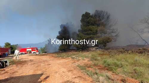 Φωτιά τώρα στο Ζευγολατιό Κορινθίας - Μεγάλη κινητοποίηση της Πυροσβεστικής