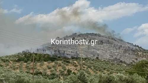 Φωτιά στο Σπαθοβούνι Κορινθίας: Παραμένουν ισχυρές δυνάμεις στο σημείο -  Βελτιωμένη η εικόνα στο μέτωπο