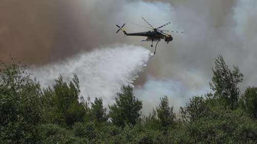 Φωτιά τώρα σε δασική έκταση στη Δεσκάτη Γρεβενών - Επιχειρούν δύο ελικόπτερα