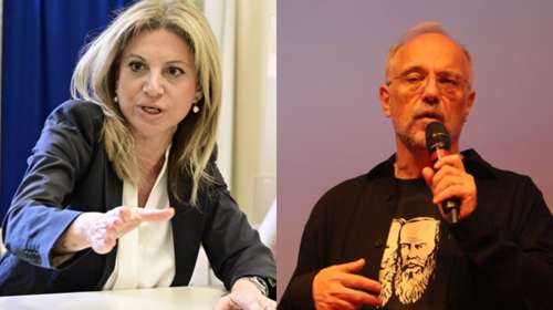 Νέα επίθεση Αυγερινού κατά Καρυστιανού: "Αυτό το κόμμα είναι δύο γυναίκες και πολλοί στρατιώτες"