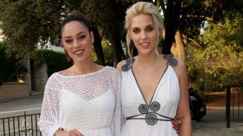 Μία φιλία που αντέχει: Η Μπάγια Αντωνοπούλου κουμπάρα στον γάμο της Μαντώς Γαστεράτου και του Νίκου Ισηγόνη