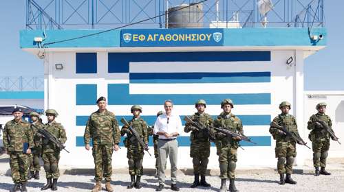 Μητσοτάκης από Αγαθονήσι: Θα εμποδίσουμε τα άθλια δίκτυα διακινητών να εκμεταλλεύονται απελπισμένους ανθρώπους