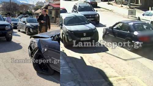 Σοβαρό τροχαίο στη Λαμία: 86χρονος πήγε να προσπεράσει και πήρε "σβάρνα" τέσσερα αυτοκίνητα [βίντεο]