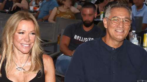 Μαριάννα Λάτση: Χαμογελαστή στο dinner γενεθλίων του Γιώργου Ντάβλα