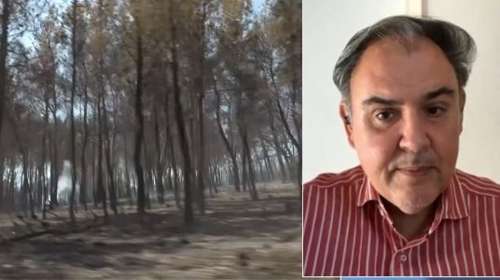 Σαρηγιάννης: Επιβαρυμένη η ατμόσφαιρα από τις μεγάλες φωτιές - Η στάχτη και βρεγμένη μπορεί να προκαλέσει εγκαύματα