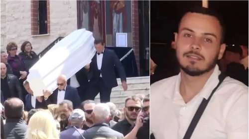 Βαρύ κλίμα στην κηδεία του δολοφονημένου γιου του ταξίαρχου - Τραγική φιγούρα η μητέρα του [βίντεο]