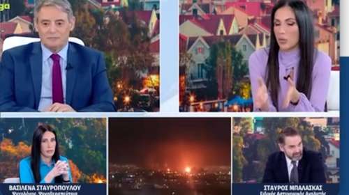 "Άναψαν τα αίματα" ανάμεσα στην Ανθή Βούλγαρη και τον Σταύρο Μπαλάσκα για το... Ιράν - "Αγόρι μου, διαφωνούμε"