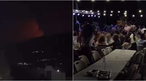 Φωτιά στην Πάρο: Εβλεπαν τις φλόγες να πλησιάζουν, αλλά συνέχισαν να χορεύουν σε πανηγύρι [βίντεο]