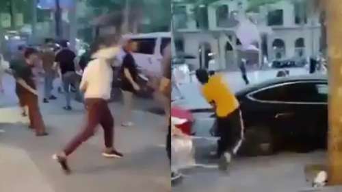 Χάος στη Βαρκελώνη: Αγριος καβγάς με καρέκλες, πέτρες και ματσέτες σε τουριστική περιοχή