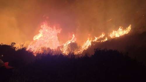 Φωτιά στην Πάρο: Ολονύχτια μάχη με τις αναζωπυρώσεις - Κάηκαν σπίτια, αποθήκες και ζώα