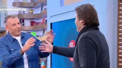 Ο Λιάγκας υποδέχτηκε τον Τζώρτζογλου: "Στο ορκίζομαι στα παιδιά μου, δεν είχα δει το βίντεο", λέει ο παρουσιαστής