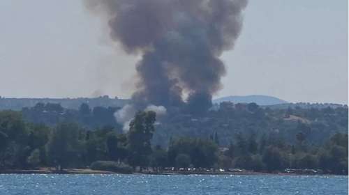 Φωτιά στο Χαλκούτσι Ωρωπού: Χωρίς ενεργό μέτωπο, συνεχίζεται η κατάσβεση