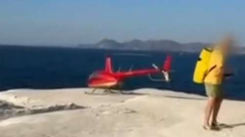 Μαρτυρία για το "ελικοδρόμιο" στο Σαρακήνικο: "Ο χειριστής ζήτησε και πήρε άδεια από τον πύργο ελέγχου της Μήλου"