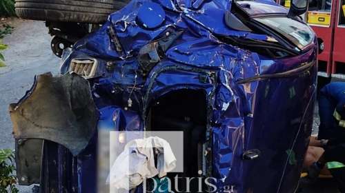 Τροχαίο στο Ηράκλειο: Η ΕΜΑΚ απεγκλώβισε 20χρονο Γερμανό από τις λαμαρίνες