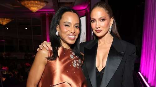 Η Τζένιφερ Λόπεζ με δημιουργία Celia Kritharioti σε gala στο Beverly Hills