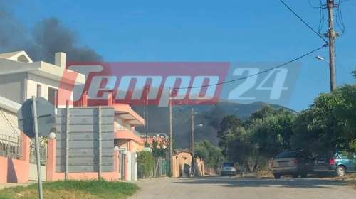 Πάτρα: Φωτιά στο Πλατάνι, επιχειρούν και εναέρια μέσα [εικόνες]