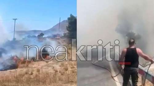 Φωτιά στην Κρήτη: Διπλό πύρινο μέτωπο σε Μεσαρά και Ρέθυμνο - 112 για εκκένωση περιοχών - Ενισχύθηκαν οι δυνάμεις