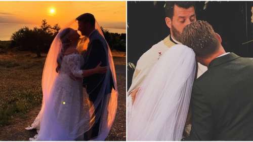 Η πιο συγκινητική στιγμή στον γάμο της Δανάης Μπάρκα και του Φάνη Μπότση [εικόνες]