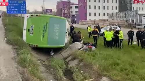 Τουρκία: Λεωφορείο με μαθητές ανατράπηκε και έπεσε σε χαντάκι στη Σαμψούντα - Τραυματίες παιδιά και καθηγητές