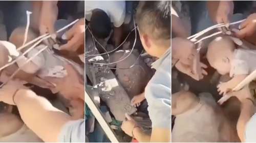 Φονικός σεισμός στην Κολομβία: Η δραματική διάσωση βρέφους μέσα από τα συντρίμμια [βίντεο]