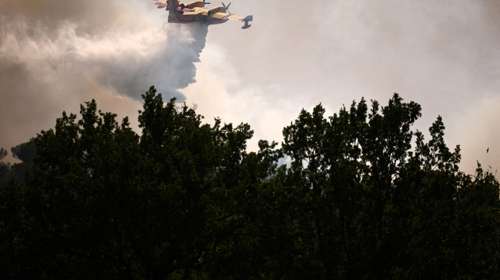 Πυρκαγιά σε χαμηλή βλάστηση στο Κυπαρίσσι Αταλάντης