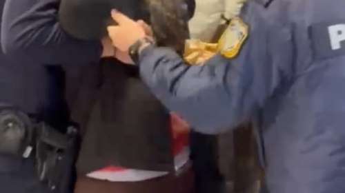 Επεισόδιο με την Ελένη Λουκά στην ομιλία Τσίπρα στο Παλλάς: Φώναζε "προδότη", τη "μάζεψε" η Αστυνομία