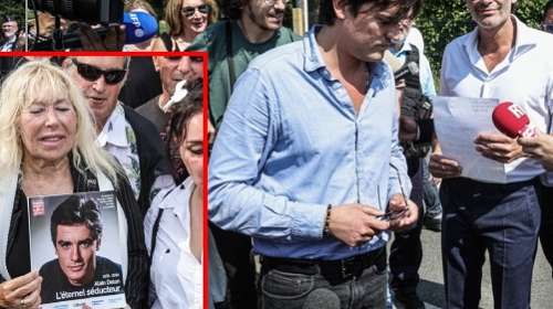 Πιο ενωμένοι από ποτέ: Αντονί και Αλέν-Φαμπιάν Ντελόν στην κηδεία του πατέρα τους - Πλήθος κόσμου έξω από το κτήμα στο Ντουσί