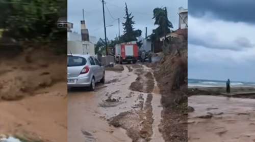 Επελαύνει η κακοκαιρία στην Κρήτη: Μπαράζ μηνυμάτων 112 - Πλημμύρισαν σπίτια, ποτάμια οι δρόμοι, αγωνία για βοσκό