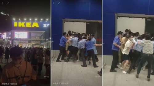 Σανγκάη: Πανικός σε κατάστημα ΙΚΕΑ - Οι πελάτες τρέχουν να βγουν μόλις ανακοινώθηκε καραντίνα για κρούσμα COVID
